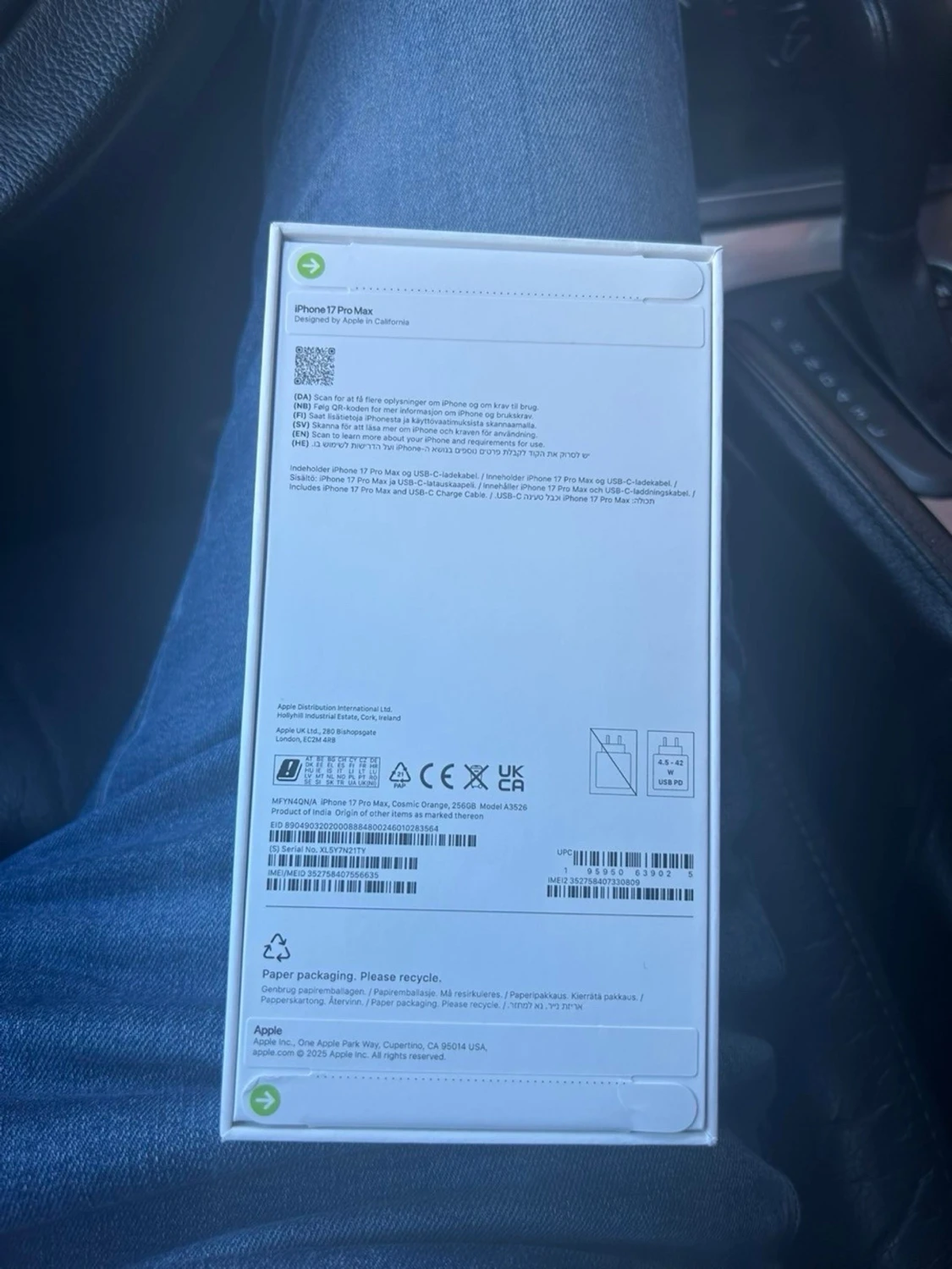 iPhone 17 PRO MAX, helt ny  - 1