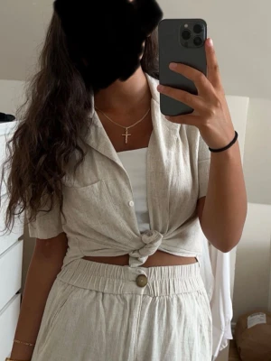 Beiga linne topp  - Topp linne material 