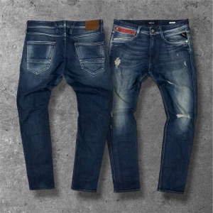 Replay Anbass jeans - Säljer dessa riktigt feta jeansen från Replay | W33 L32 | modell: Anbass | skick: 9/10, mycket bra skick | Skriv vid frågor, pris kan diskuteras vid snabb affär 🤝