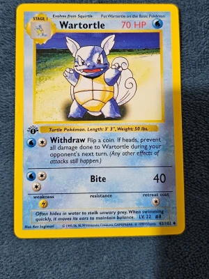 Wartortle #42 1st edition - 1st edition!