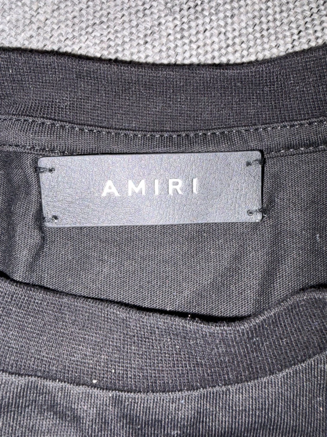 Svart AMIRI t-shirt med färgstänk - 1