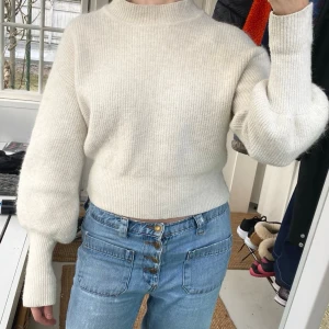 Alpacka ull blandning - Alpacka ull blandning stickad tröja, storlek XS! 