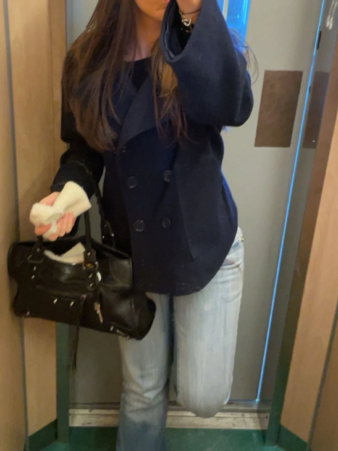 Mörkblå kappa  - 1