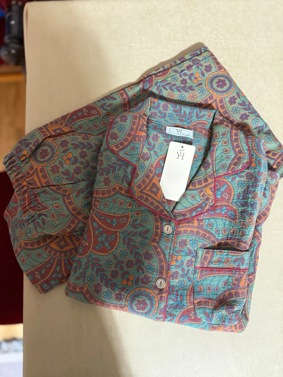 Mönstrad pyjamas från YH - 1