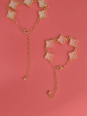2 pcs brand new bracelets - Want to sell brand new bracelets pink and white with gold colour , shipping very fast-probably same day