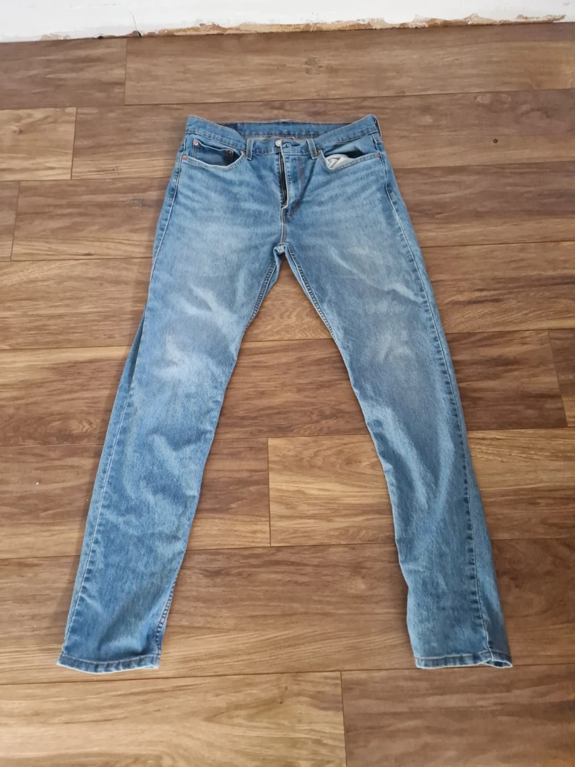Levi's ljusblå raka jeans