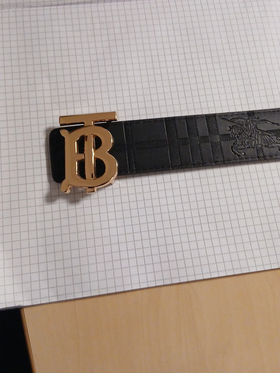 Burberry bälte med rutigt mönster - 2
