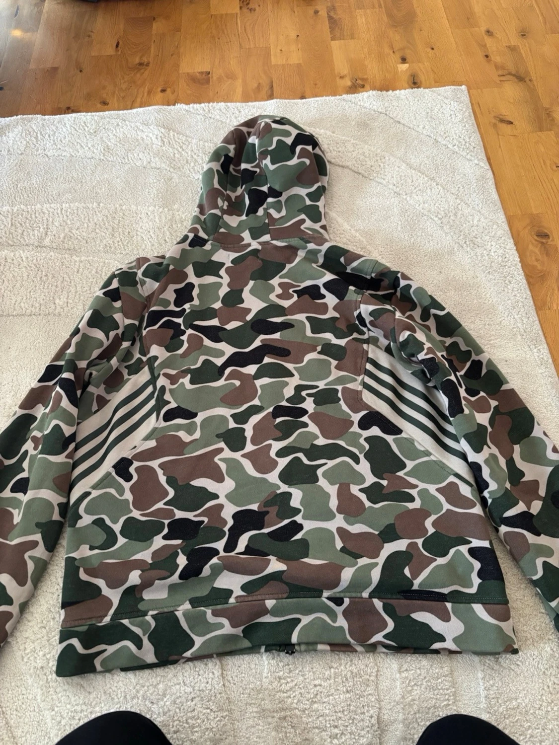 Adidas camo hoodie med dragkedja - 1