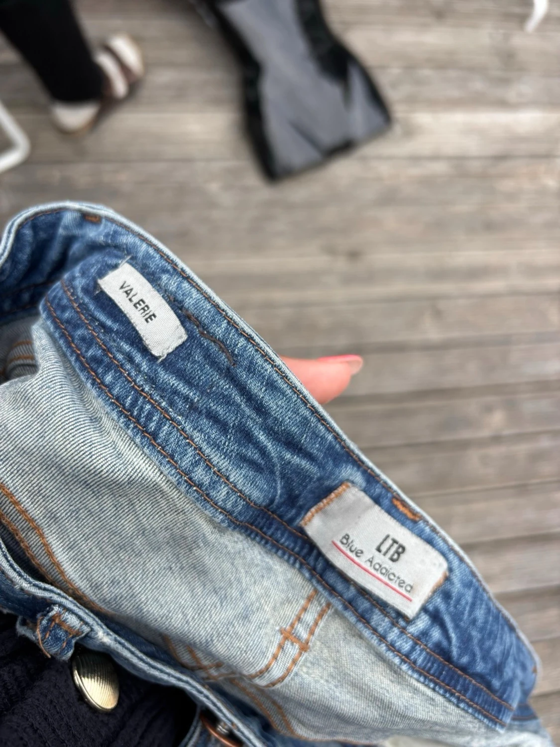 Blå bootcut jeans från LTB - 3