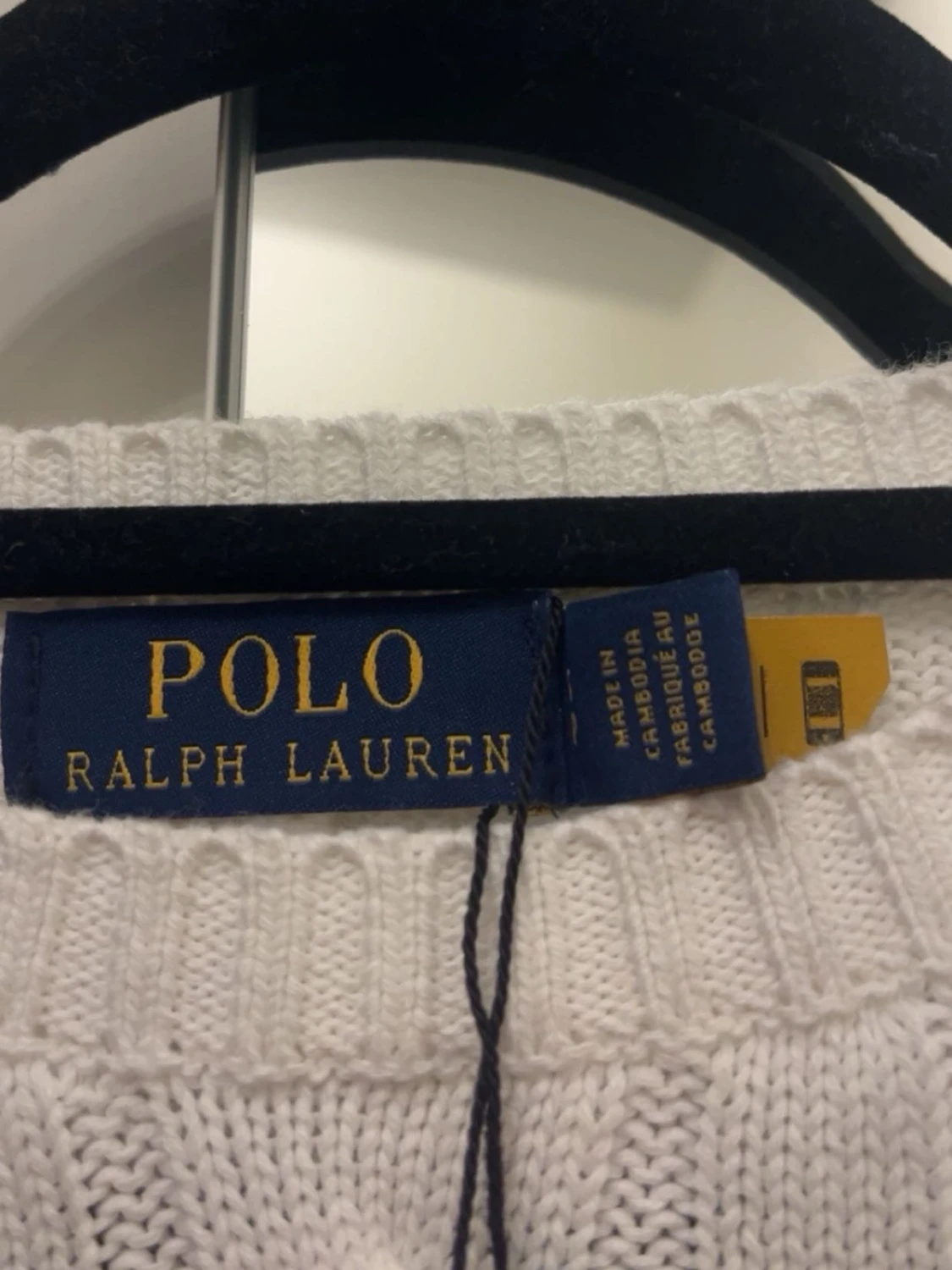 Polo Ralph Lauren kabelstickad tröja – vit - 3