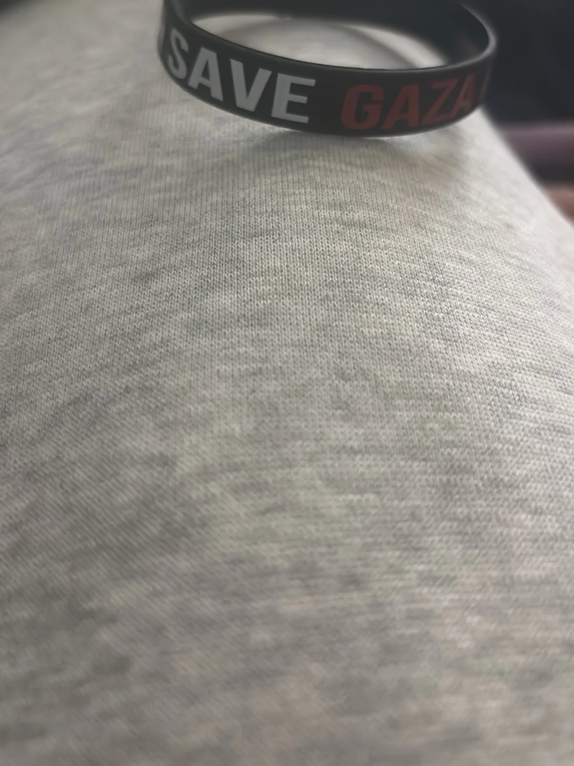 Svart Free Palestine armband 