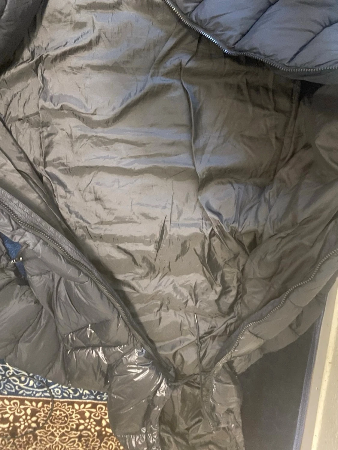 Svart lång dunjacka från Everest - 3