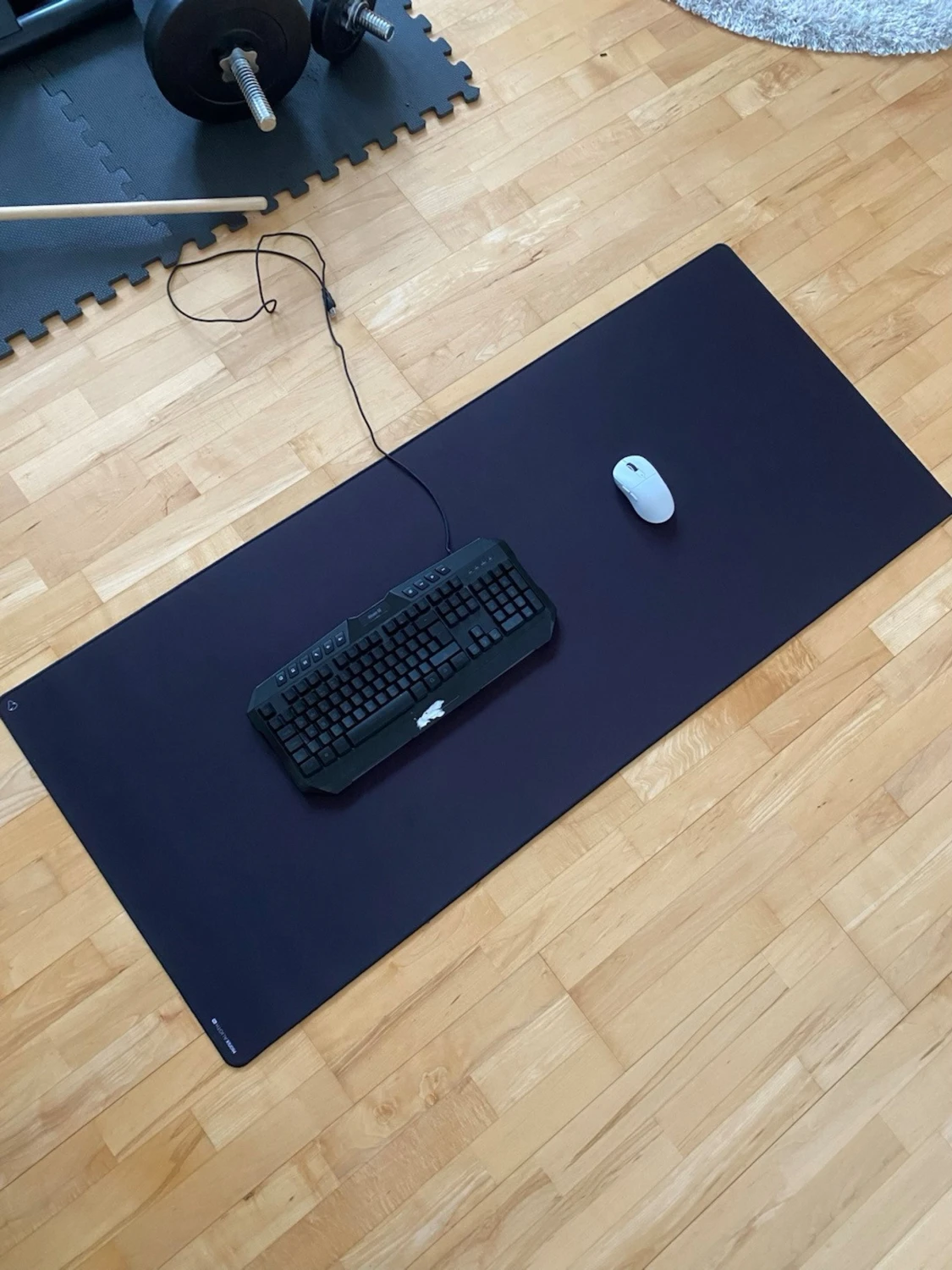 3XL svart gaming musmatta