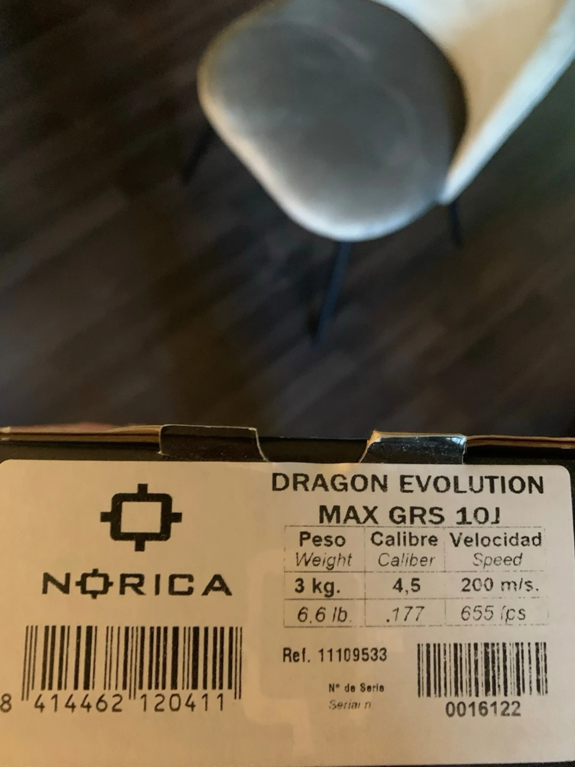 Luftgevär 4,5mm  - 2