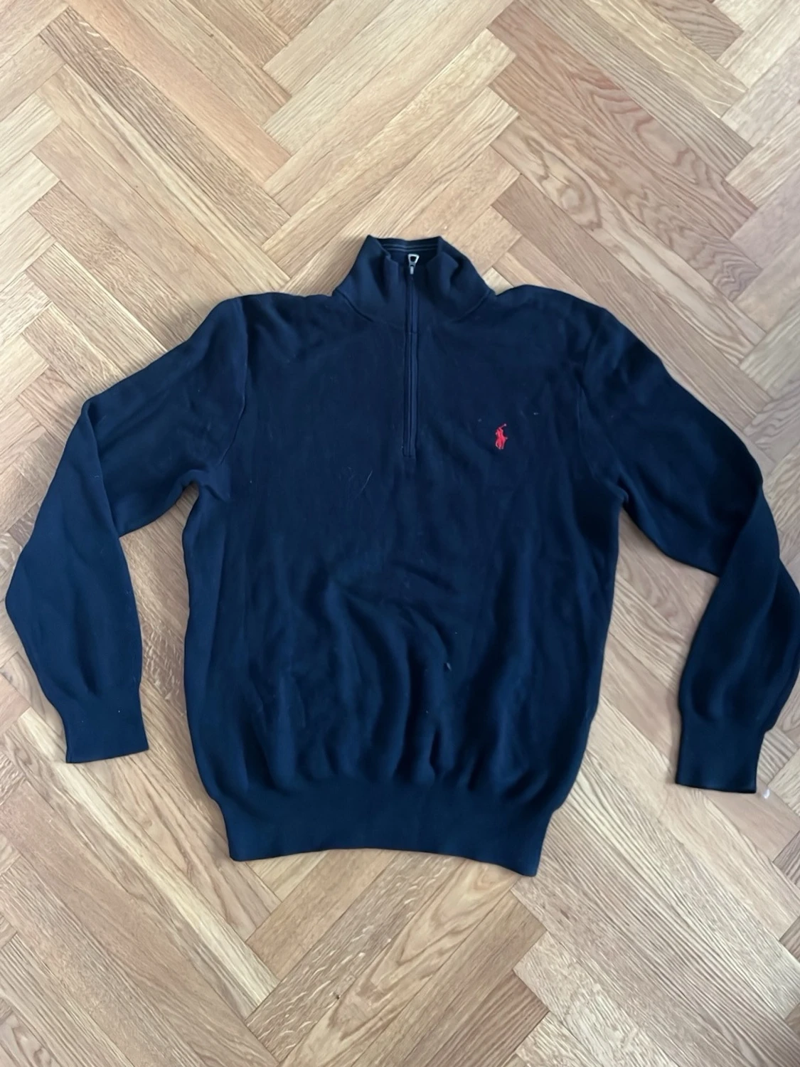 Marinblå halvzip från Ralph Lauren