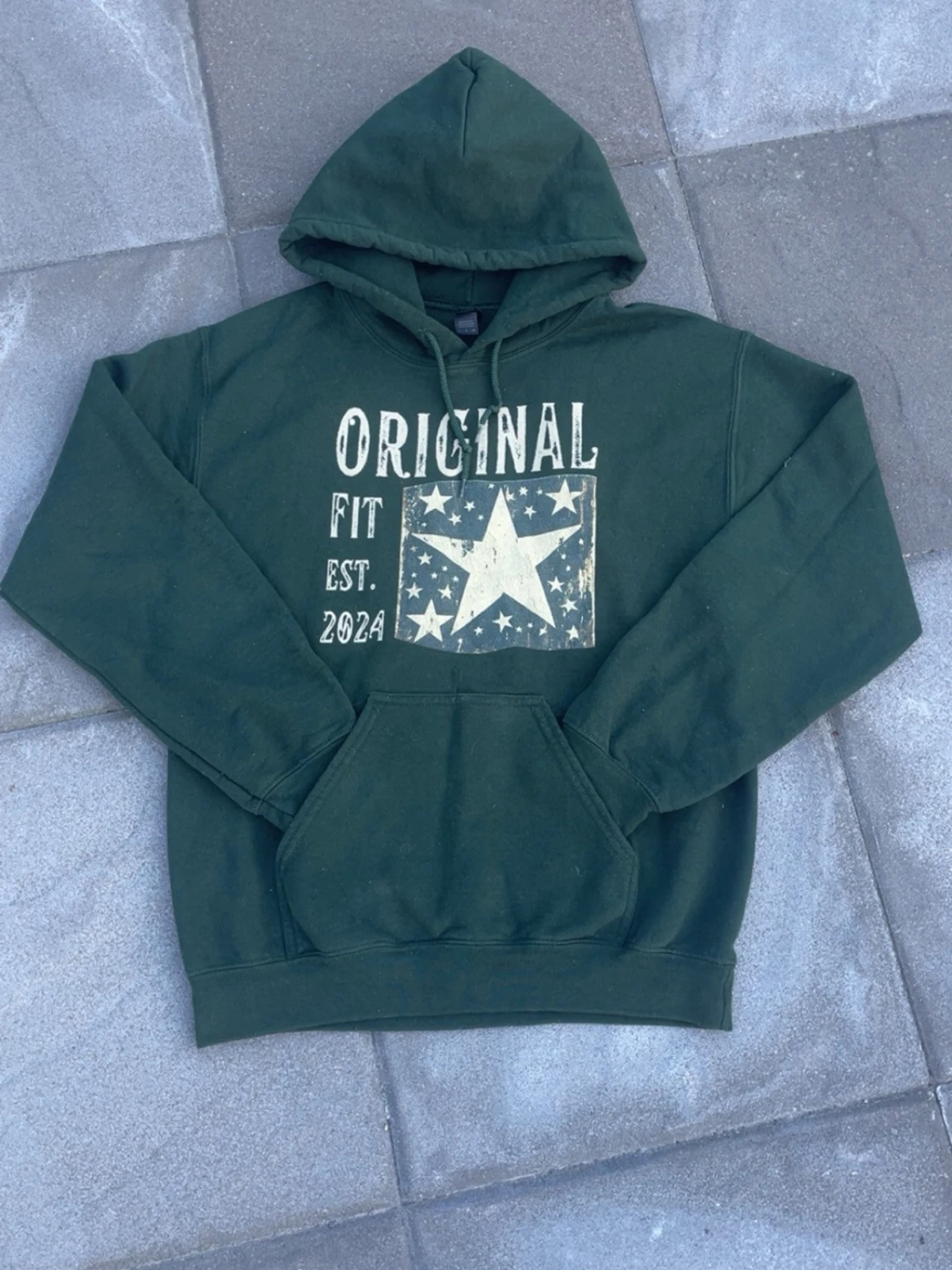 Original hoodie mörkgrön 