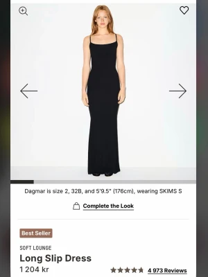 SKIMS lounge dress maxi - Skims lounge dress maxi i svart