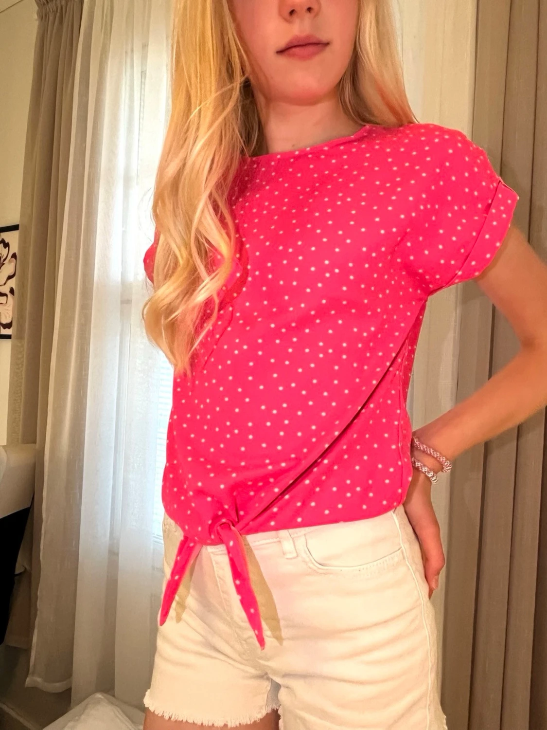 Rosa prickig topp - 1