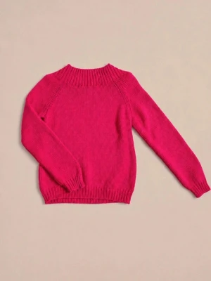 Lauren Ralph Lauren Cerise Stickad 100 % bomull - Stickad tröja i ceriserosa från Lauren Ralph Lauren. Tröjan har rund hals, långa ärmar och ribbstickade muddar vid hals, ärmslut och nederkant. Tillverkad i 100% bomull för en mjuk och skön känsla.