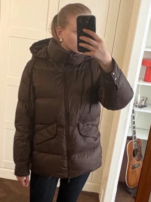 Assnygg brun dunjacka!! - Säljer denna fina dunjacka ifrån Massimo dutti! Säljer då den inte kommer till användning. Den är endast använd ett fåtal gånger och är i superfint skick! Skriv vid frågor osv, tveka inte på att lägga prisförslag.💕