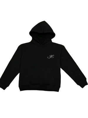 Svart hoodie med diamanter - Svart hoodie från Jenné design (UNISEX). Stilren design med rhinestones detaljer.  Finns i storlekarna Xs-XL  - Skick: Ny - Färg: Svart - Perfekt för alla årstider   Skickas snabbt. Hör av dig vid frågor!