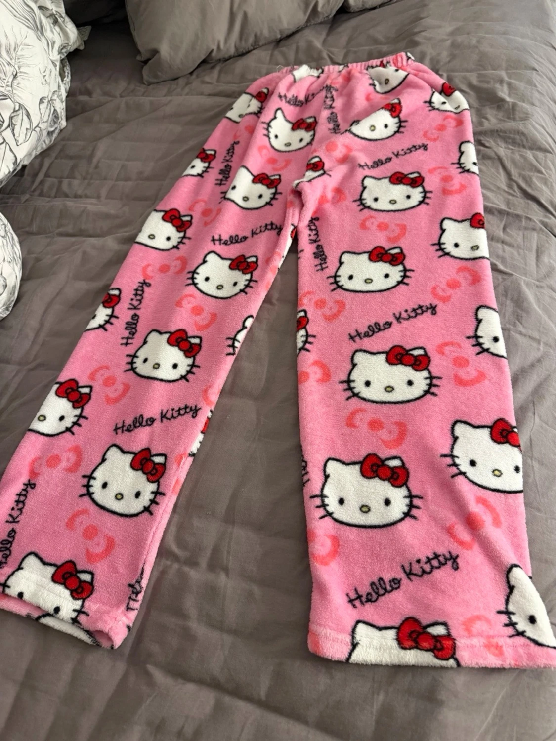 Rosa Hello Kitty pyjamasbyxor