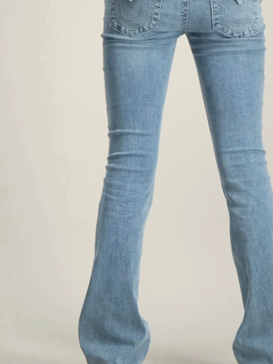 Ljusblå bootcut jeans - 1
