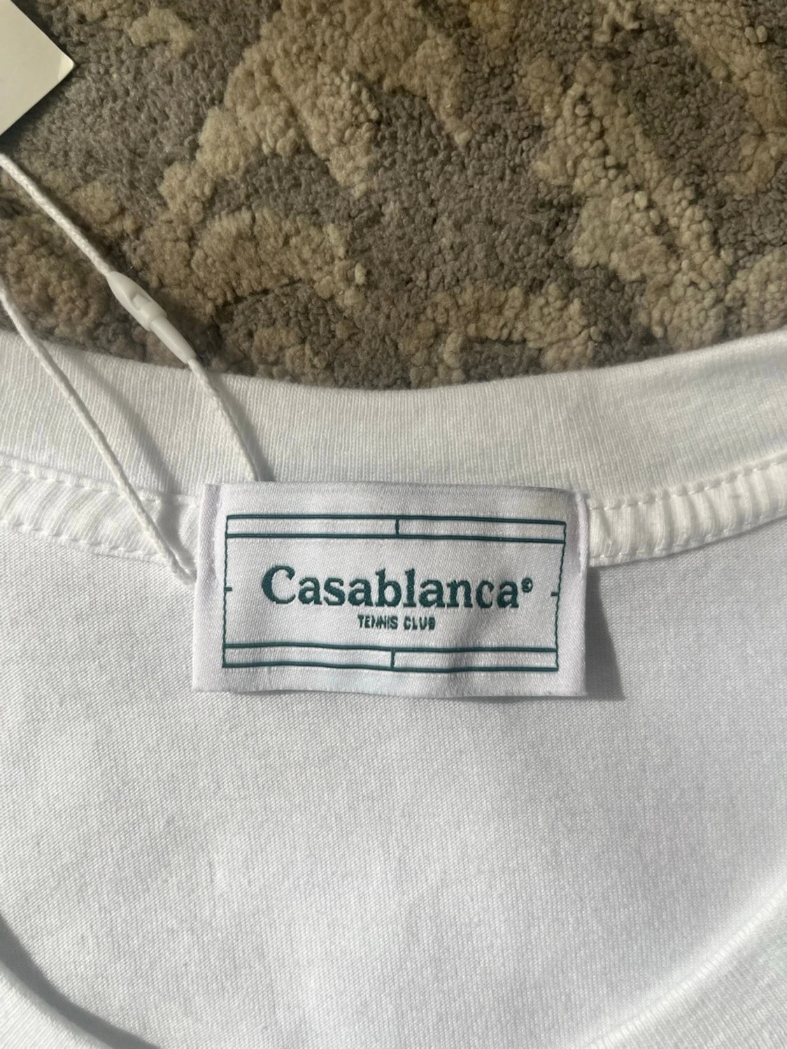 Vit Casa Blanca t-shirt med tryck - 2