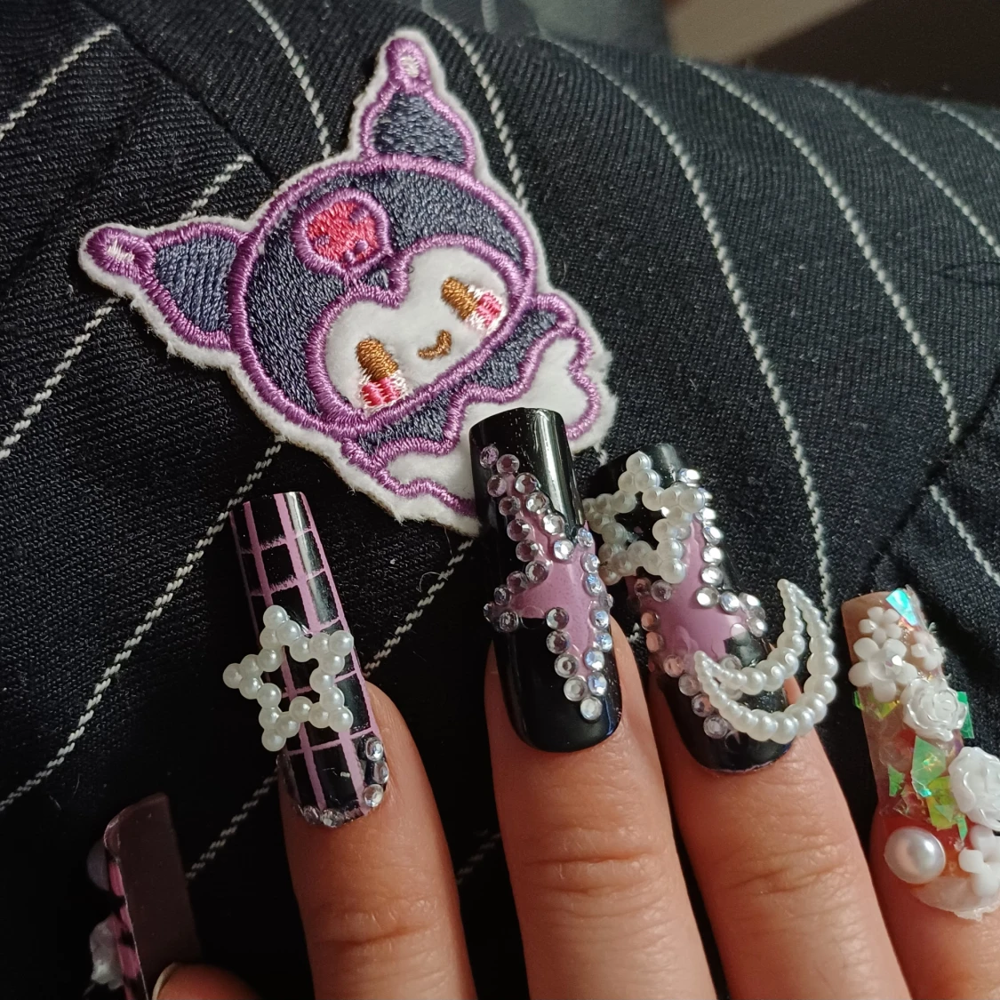 Svart Kuromi kjol  - 90