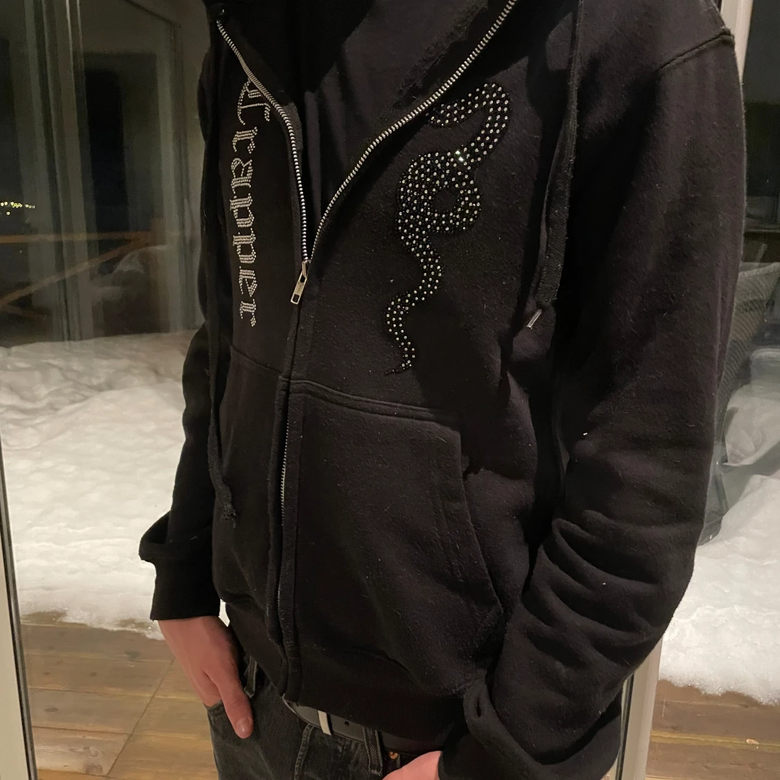 Rhine stone hoodie