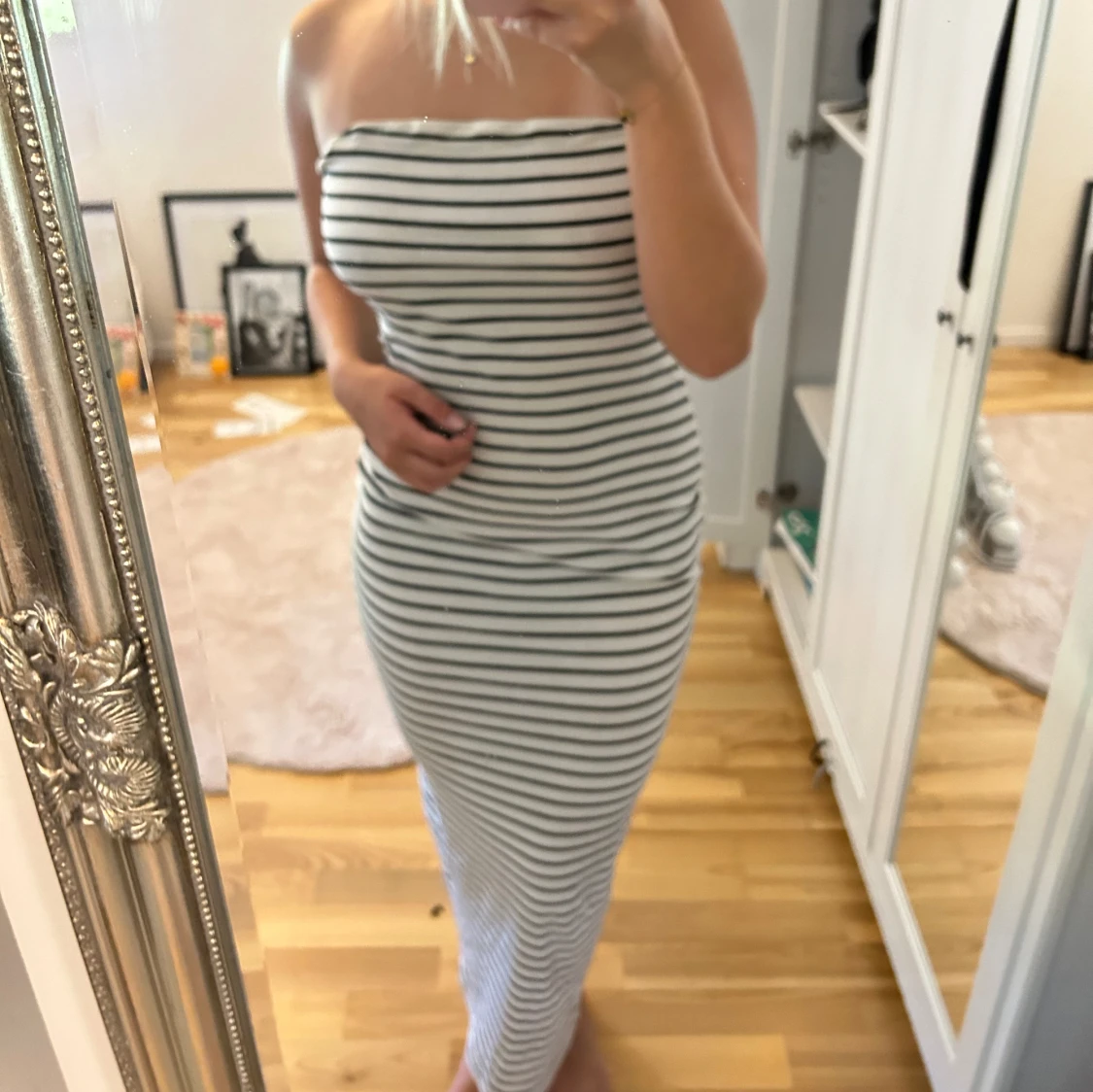 Randig långklänninh - 90