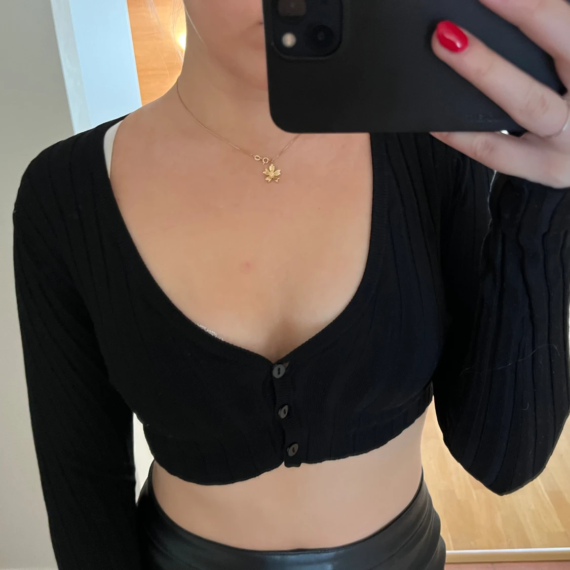 Kort ribbad kofta - 90