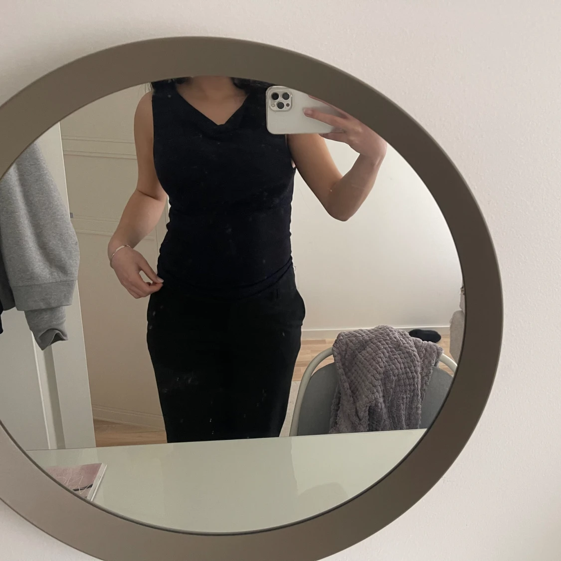 Glittrig fest-topp - 90