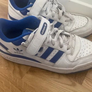 Adidas skor - Hej! Säljer dessa blå adidas skor, använda ett fåtal gånger och inga defekter. Passar för både tjejer och killar!💕