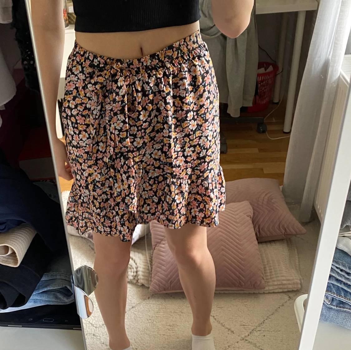 Blommig omlottkjol - 90