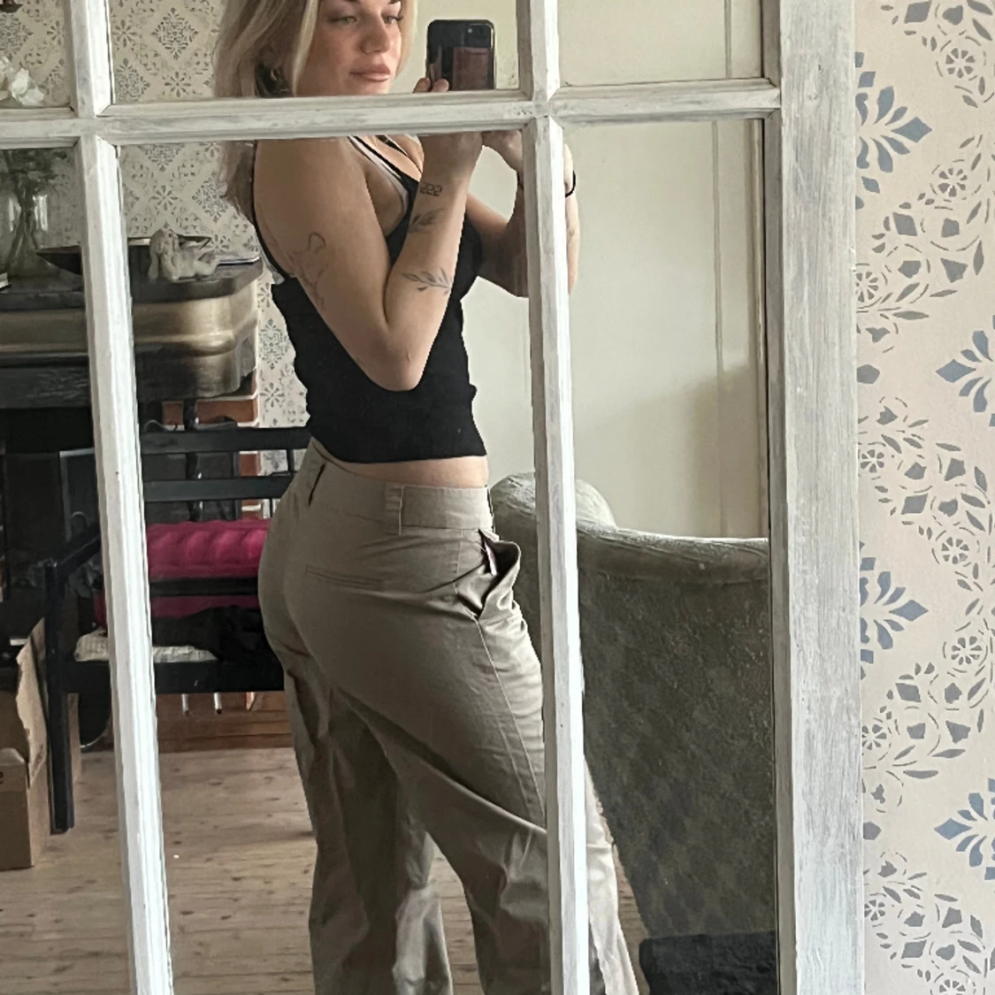 Mid waist Straight leg Chino - 90