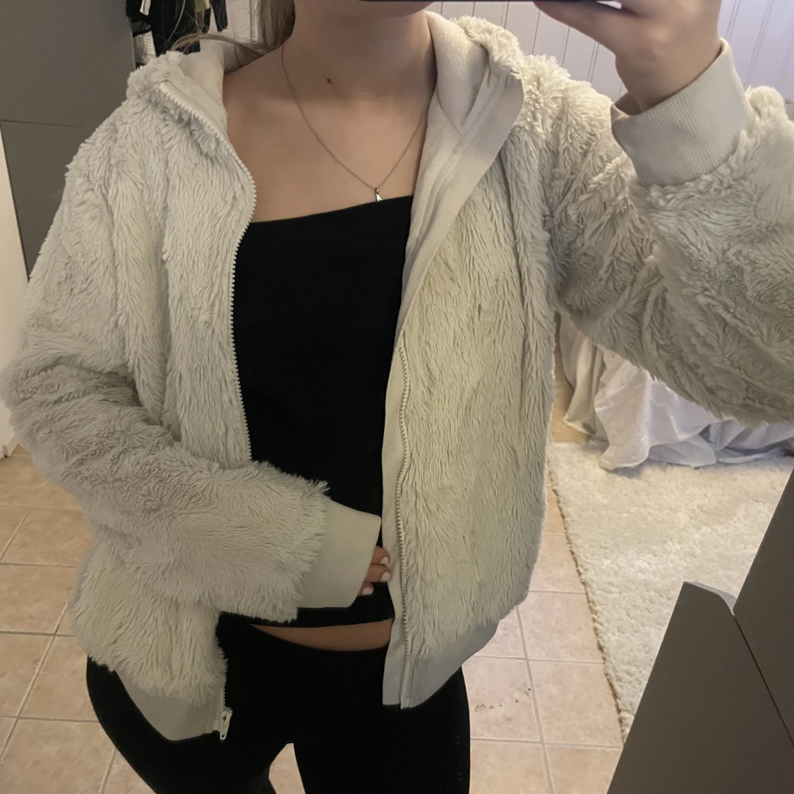 Fluffig zip up kofta💓