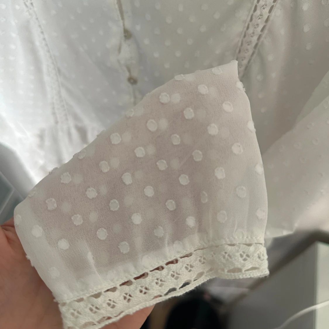 Söt vit blus från Zara  - 91