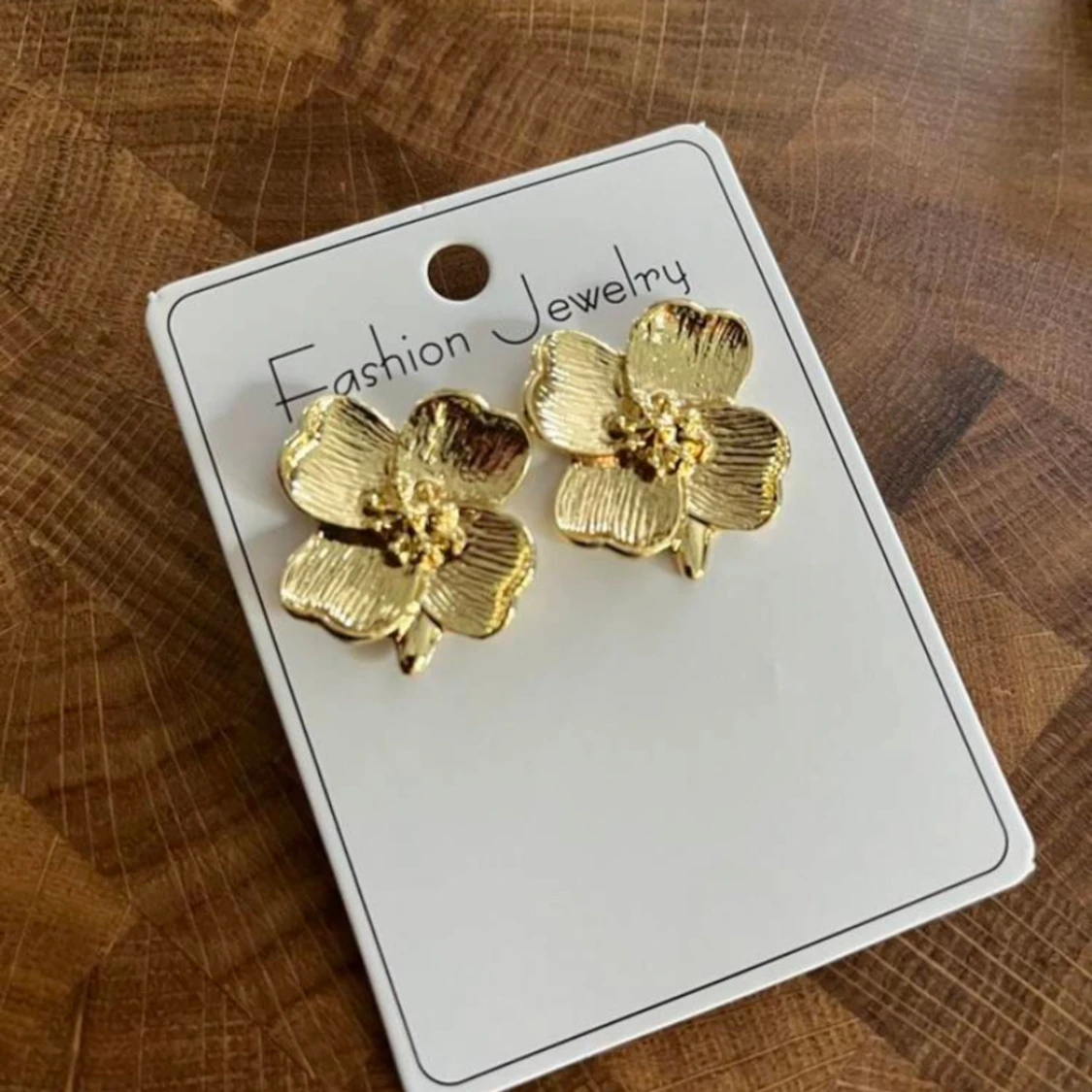 Blomörhängen rostfritt stål - 91