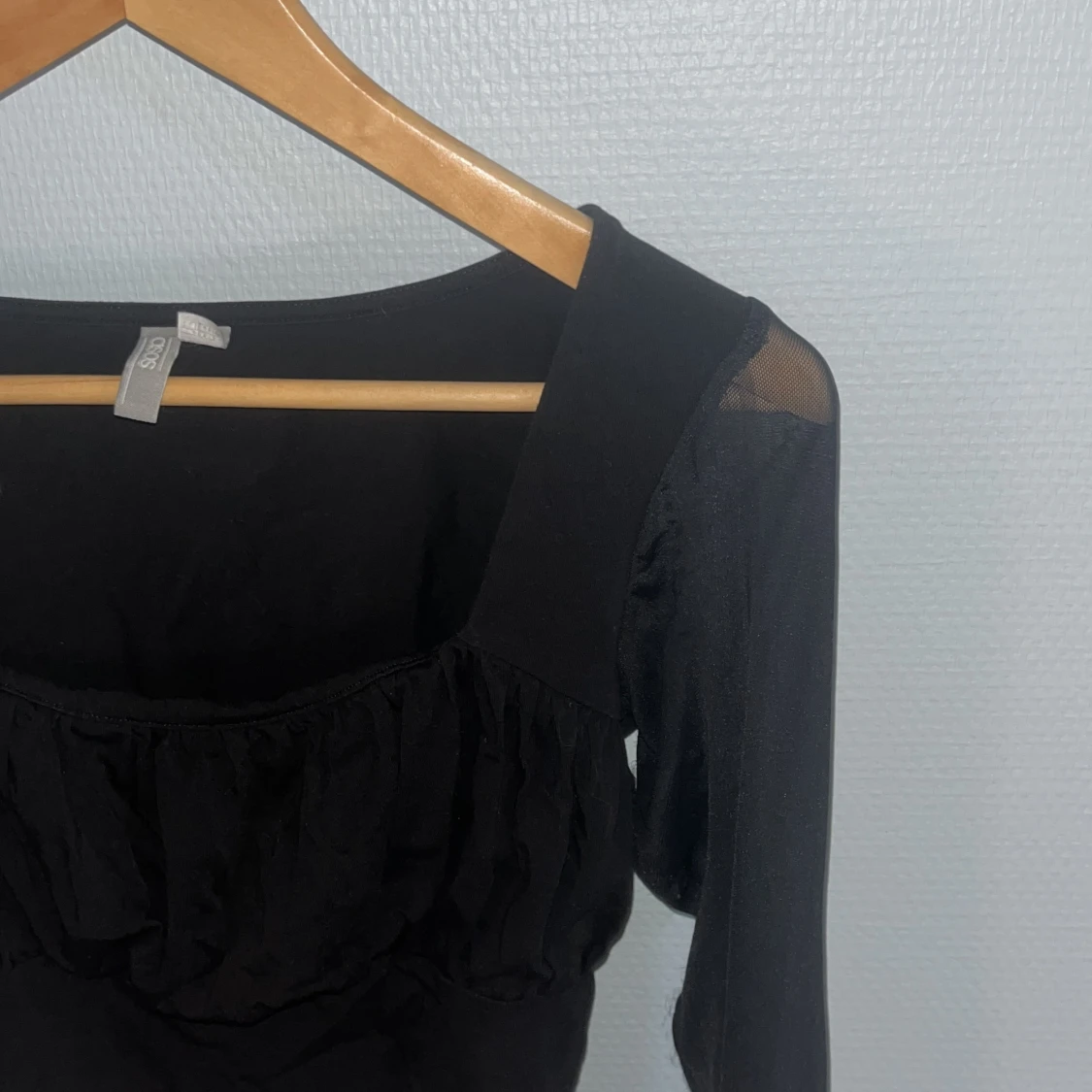 Svart långärmad topp - 92