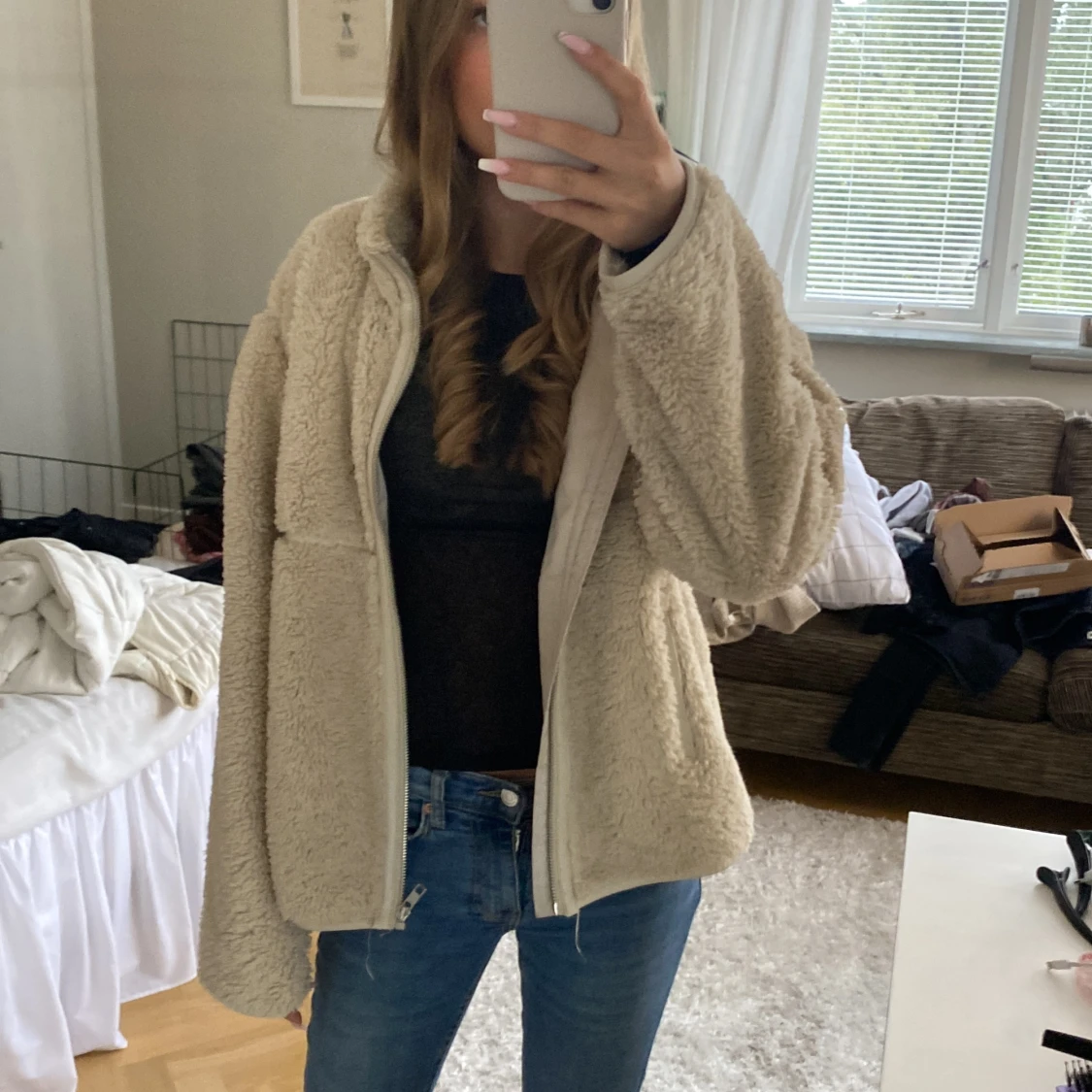 Fluffig jacka - 90