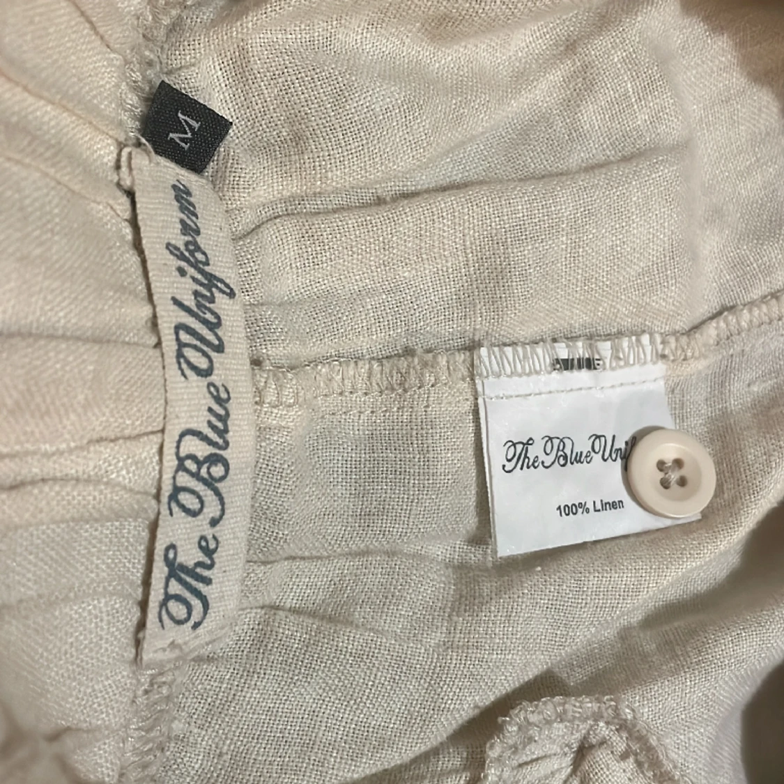 The Blue Uniform Linnebyxor, Benvit, Storlek M - 91