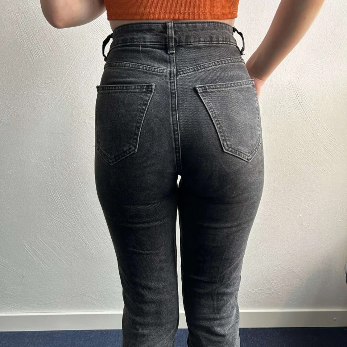 Stylish slit byxor - 90