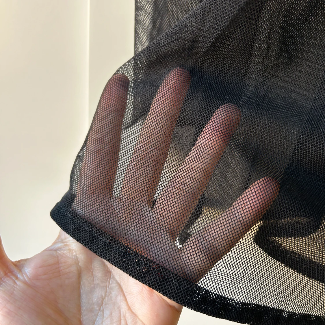 Meshtopp nät mesh Monki S goth svart  - 92