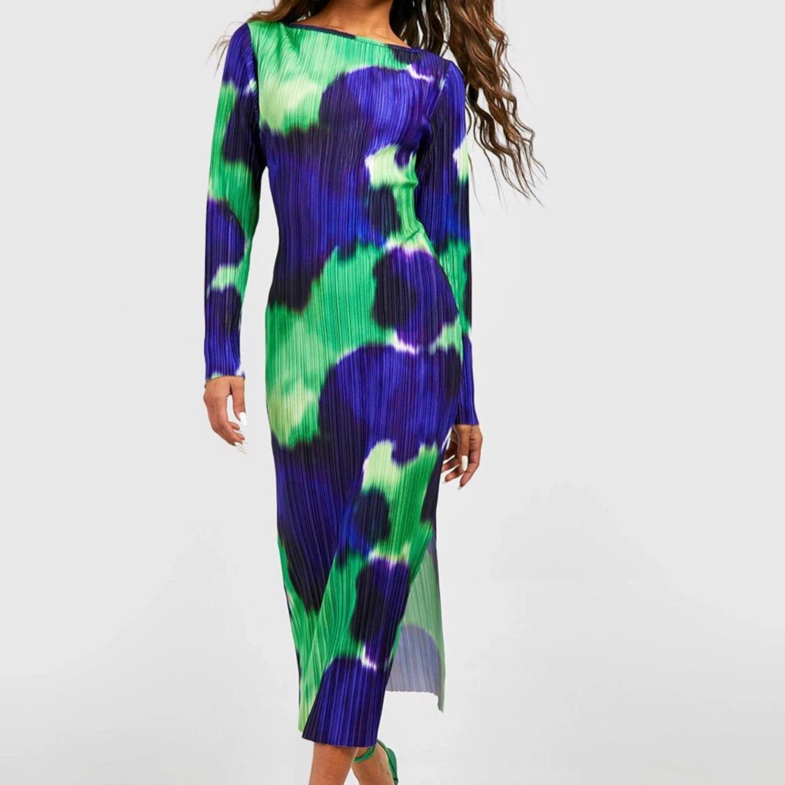 Mönstrad klänning  - 91