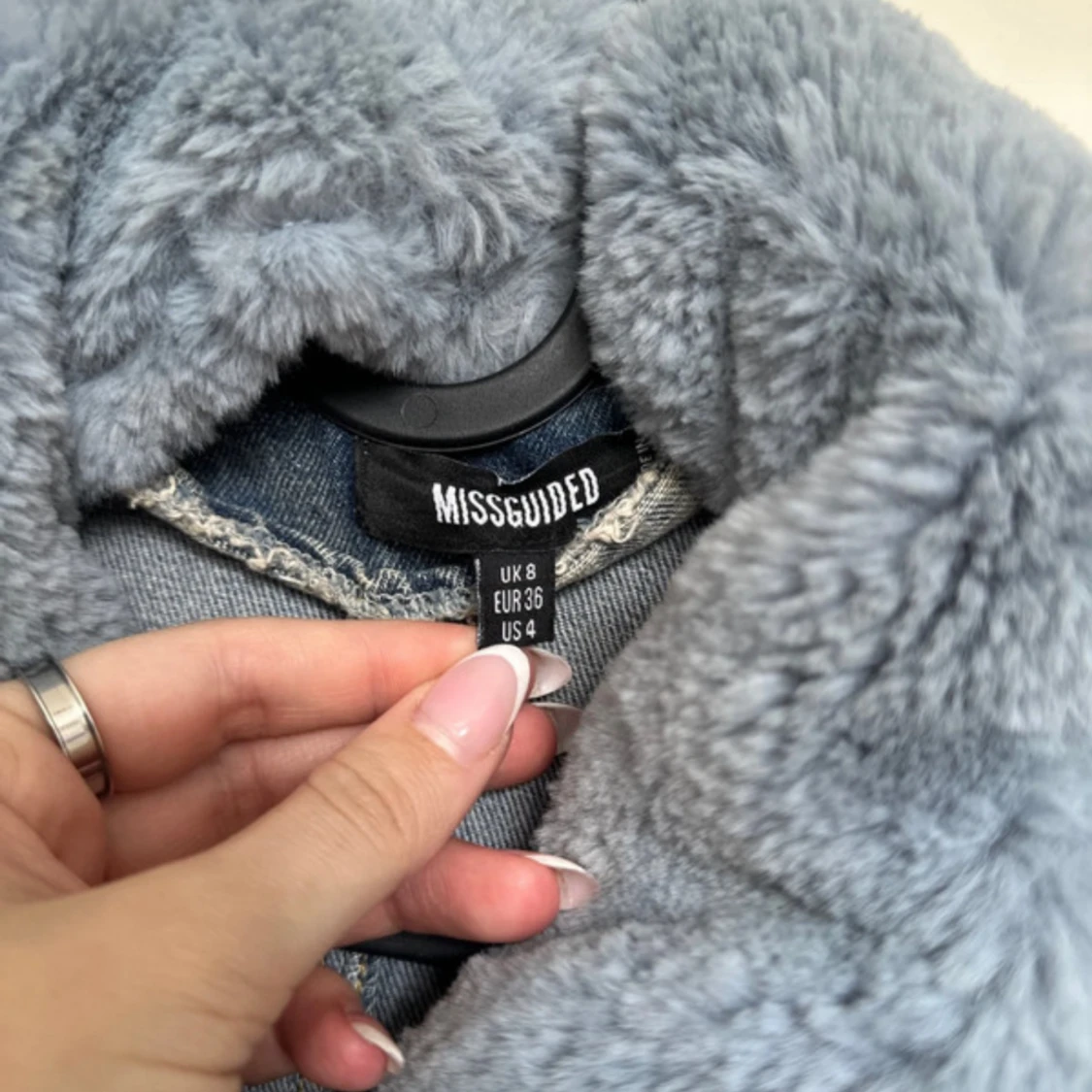 Jeansjacka med päls - 90