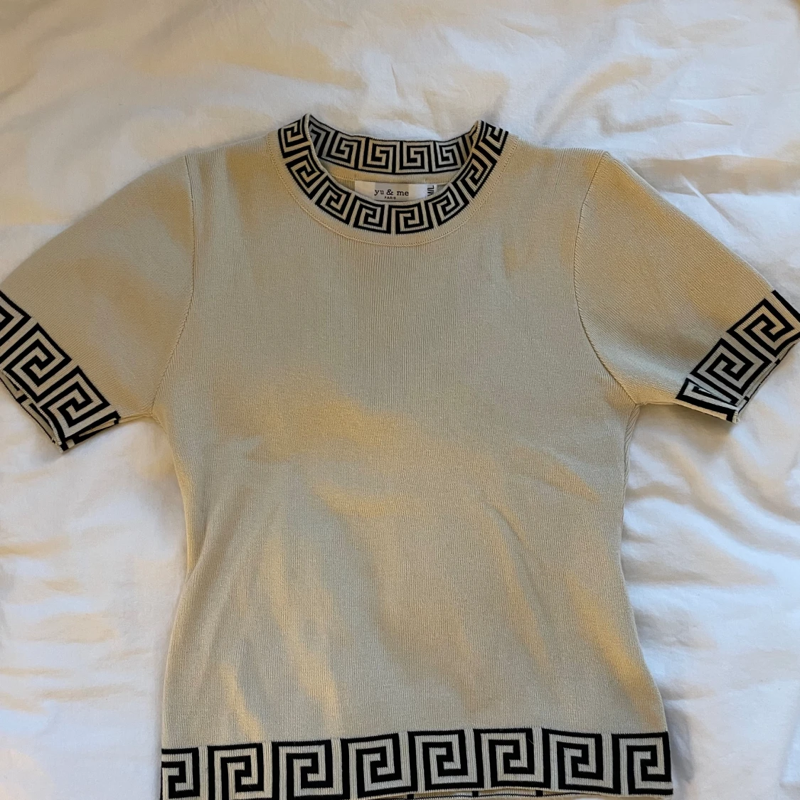 Stickad t-shirt - 90