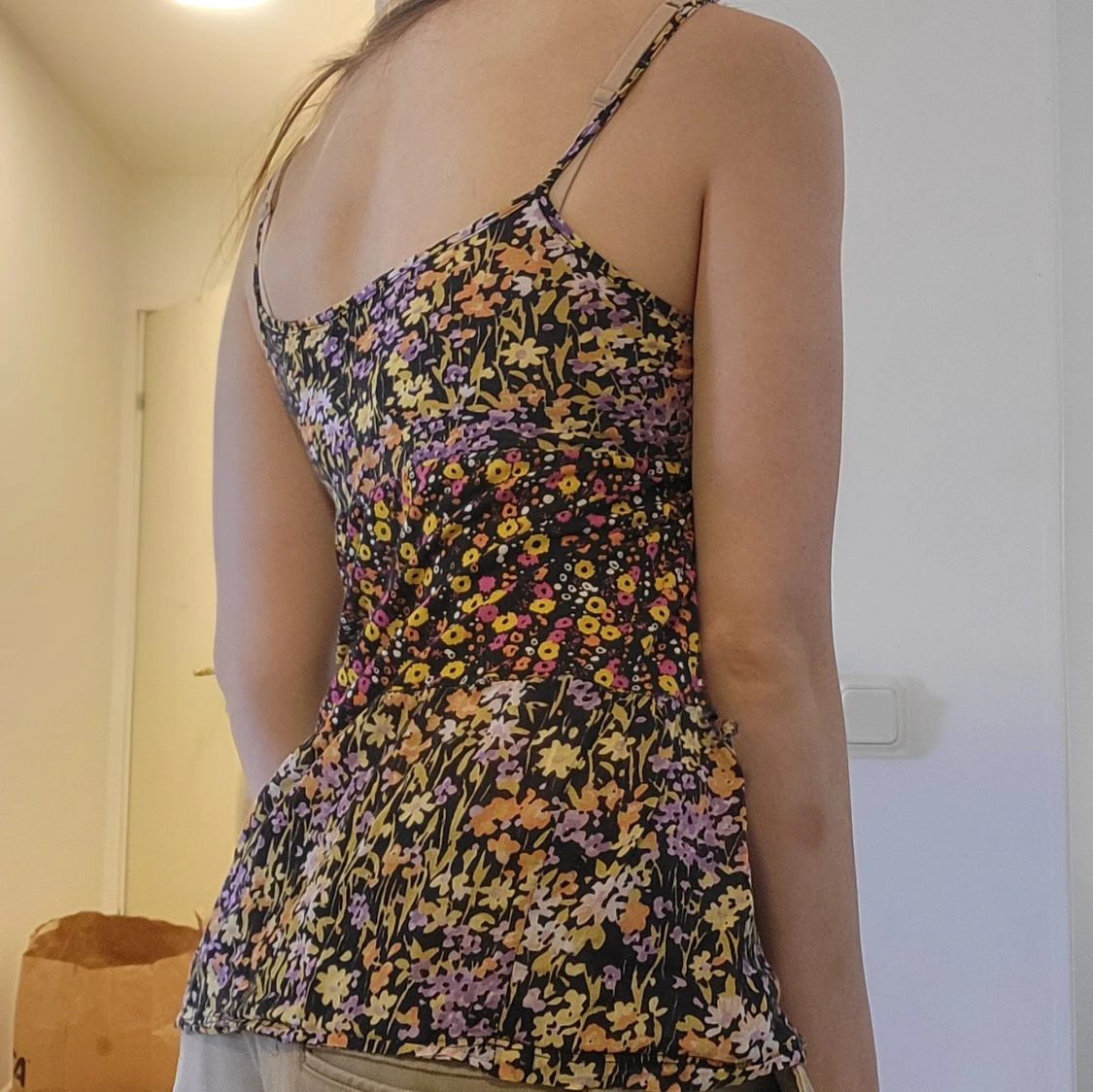 Y2K blommigt linne - 90