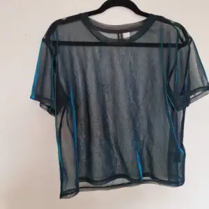 En mesh tröja som är jätte fin och skiftar mellan grönt och blåt🫐💙