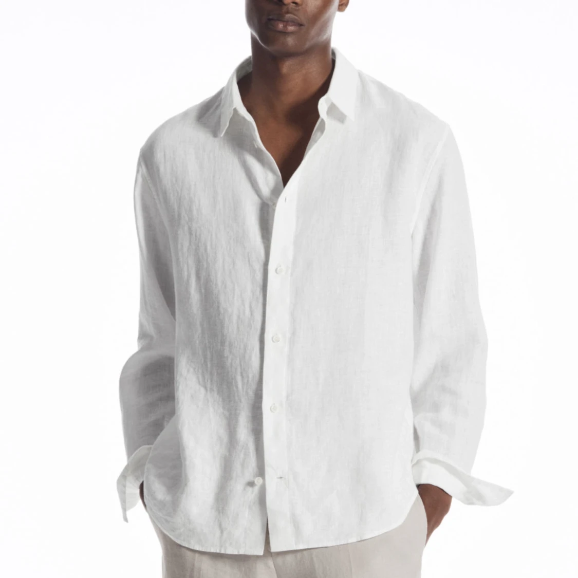 Vit Linneskjorta från COS (Oanvänd)